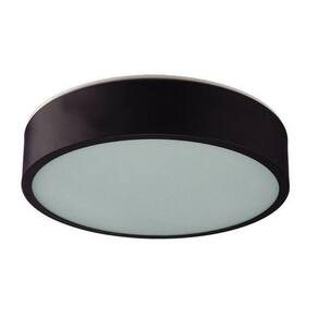 Plafon Redondo Aluminío Para 4 Lâmp Led 36Cm C9153 Preto