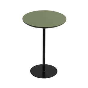 Mesa Lateral Tampo 30cm (41 Cm Altura) Verde Acetinado