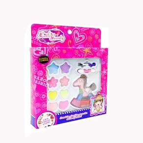 Estojo De Maquiagem Com Sombra + Pincel Acessorios 4 Pecas