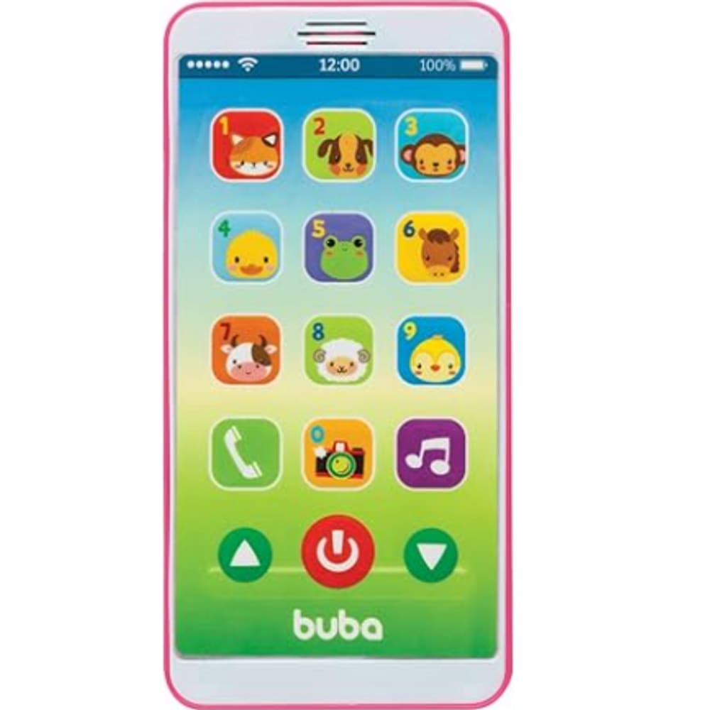 Telefone Infantil Baby Phone com Som Rosa - Buba