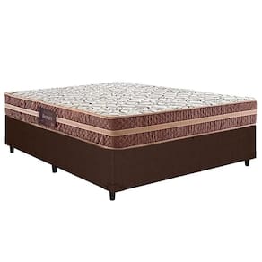 Conjunto Box Casal: Colchão Anatômico Herval D28/AG65 Bermont + Base CRC Courano Brown(138x188)