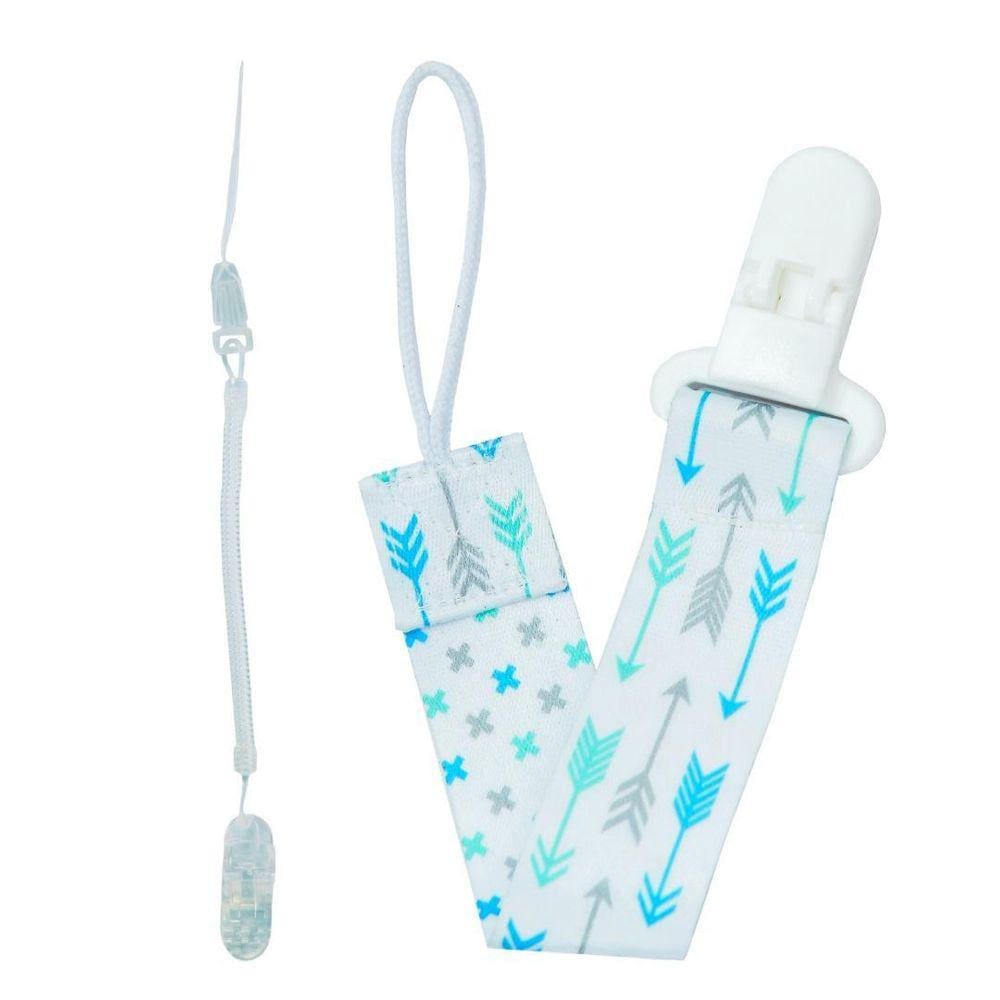 Combo 1 Prendedor De Chupeta Estampado E 1 Mola Pietra Baby