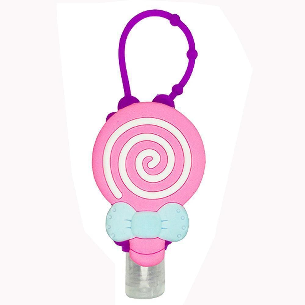 Frasco Flip Top Para Viagem Revestido De Silicone Rosa 30Ml