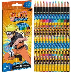 Lapis De Cor Naruto Shippuden - 12 Cores - Tris
