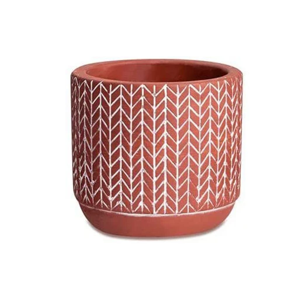 Cachepot Terracota Em Cimento G - Mart