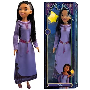 Boneca Princesa Asha E Acessório Articulada 55Cm Wish Disney