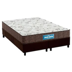 Cama Box King: Colchão Anatômico Probel D28/EP Guarda Costas Prómiddle + Base CRC Suede Brown(193x203)