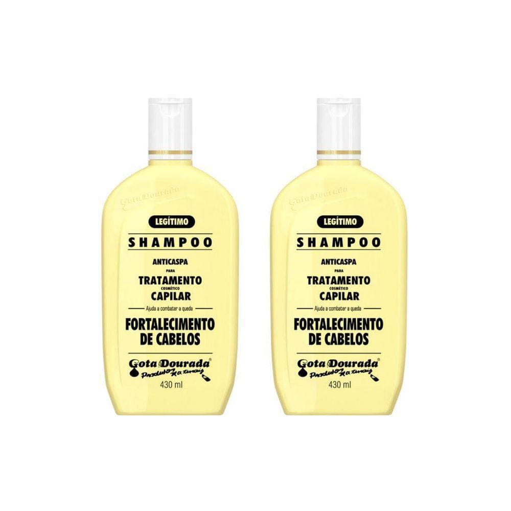 Shampoo Gota Dourada 430Ml Fortalecimento Tradicional - 2Un