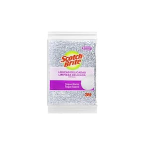 Esponja Prateada Macia Scotch Brite 3M Anti Risco