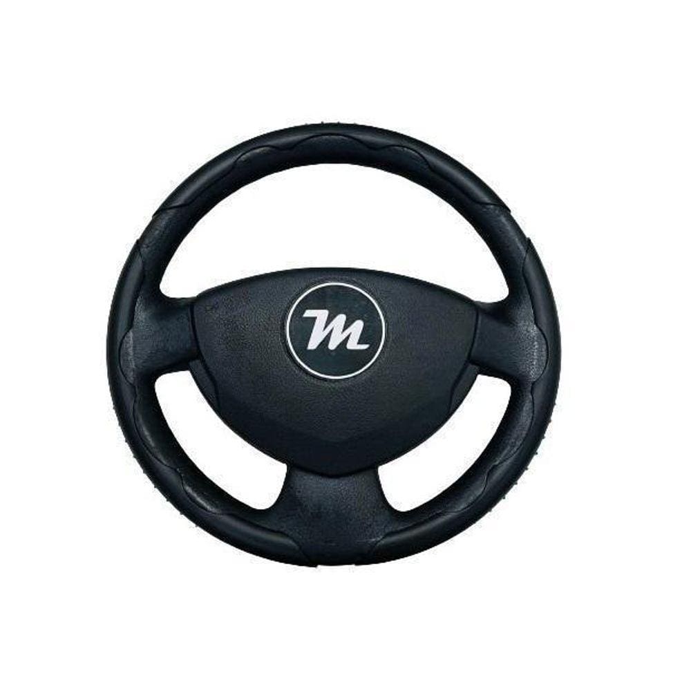 Capa Protetora Para Volante Miollo Preta Com Detalhe Azul