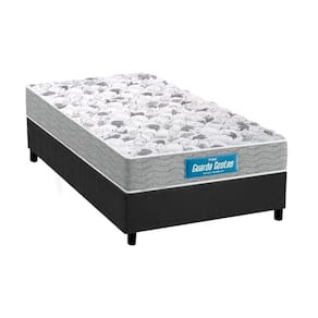 Conjunto Box Solteiro: Colchão Anatômico Probel D45/EP Firmepedic Guarda Costas Próextreme Dupla Face + Base CRC Suede Gray(88x188)