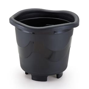 Vaso Redondo Mini Preto de Plástico da Injeplastec - Design Moderno e Prático para Decoração