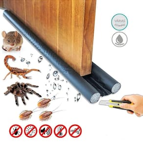 Protetor De Porta Veda Porta Impermeável 70cm - Preto