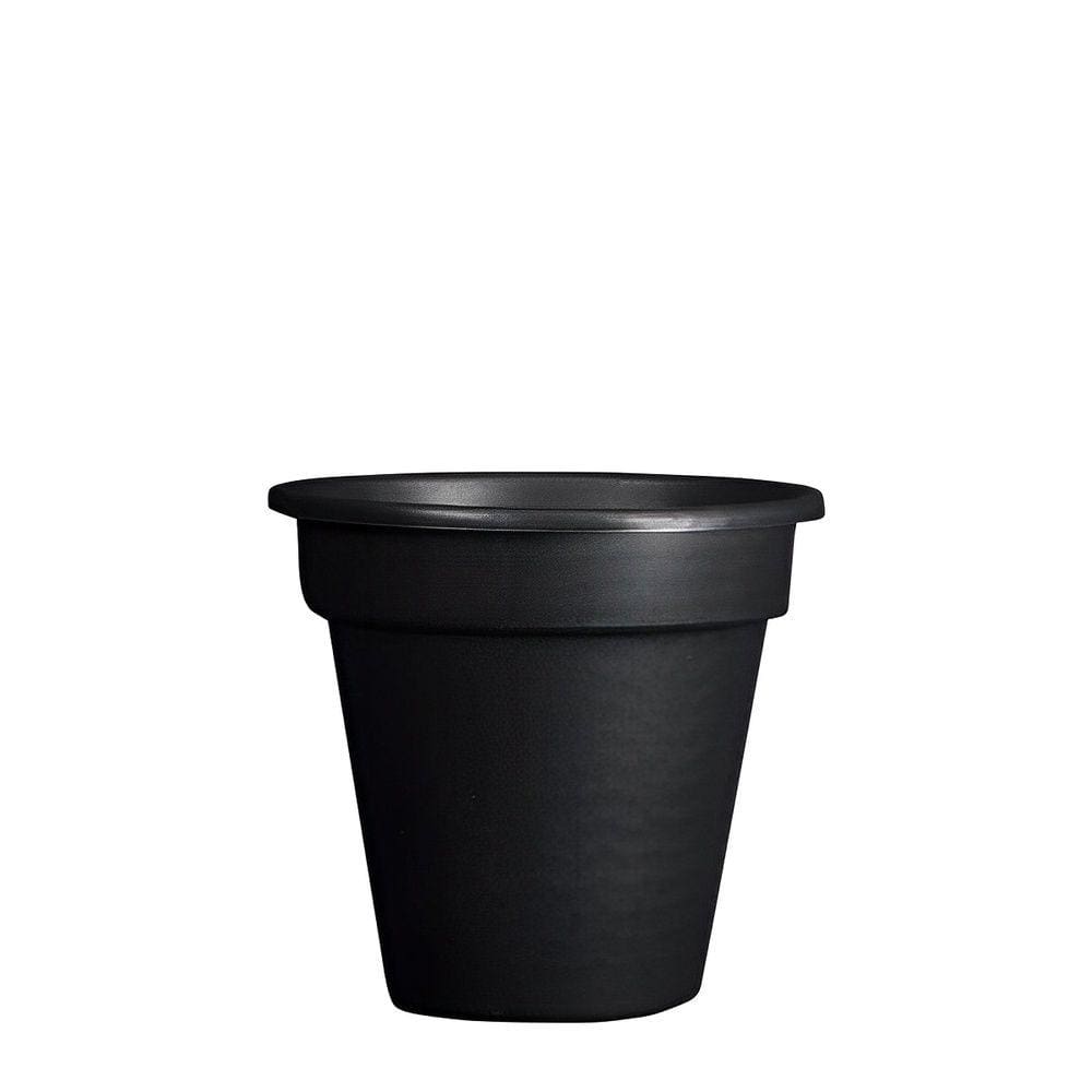 Vaso Para Planta Redondo De Plástico N°5 - Preto