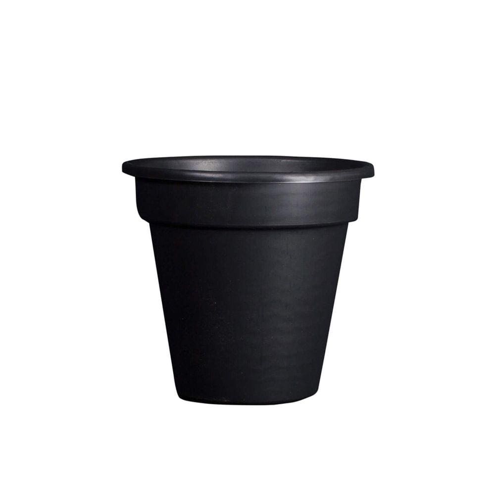 Vaso Redondo Preto Plástico - Design Moderno e Funcional para Decoração e Jardinagem