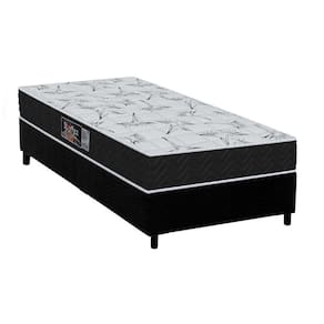 Conjunto Box Solteiro: Colchão Molas Orthoflex MasterPocket Ensacadas Starflex Black + Base CRC Suede Black(88x188)