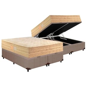Conjunto Box Baú King: Colchão Molas Paropas MasterPocket Ensacadas Star Dream + Base CRC Courano Clean(193x203)