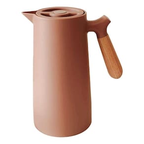 Garrafa Térmica Café Nórdica Nude Cabo De Madeira 1 Litro