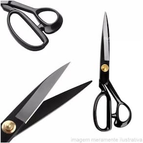 Tesoura Manual Alfaiate Titanium Aço Para Costura Multiuso Jack 9` - 22,9Cm