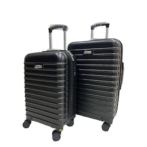 Conjunto Mala 23Kg + Mala 10Kg Expansível Ultra Leve Preta