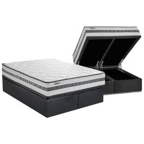 Conjunto Box Baú King: Colchão Molas Herval MasterPocket Ensacadas Catana + Base CRC Suede Gray(193x203)