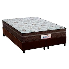 Conjunto Box Queen: Colchão Molas Probel MasterPocket Ensacadas ProDormir Miami + Base CRC Suede Brown(158x198)
