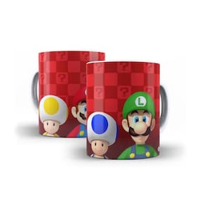 Caneca Mario E Luigi Super Mario Em Alta Resolução 325Ml