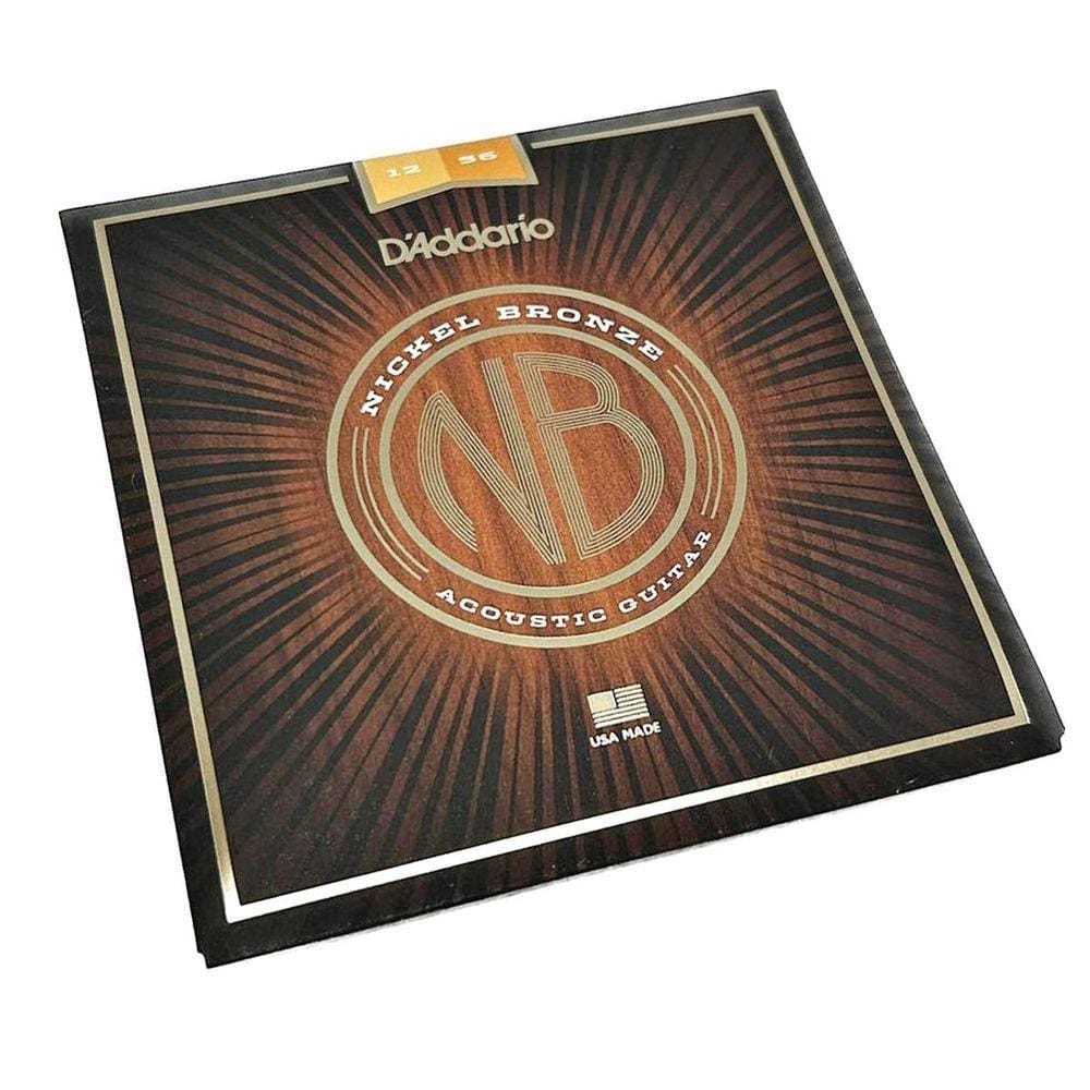 Encordoamento D`Addario 012 Violão Nickel Bronze Aço Nb1256