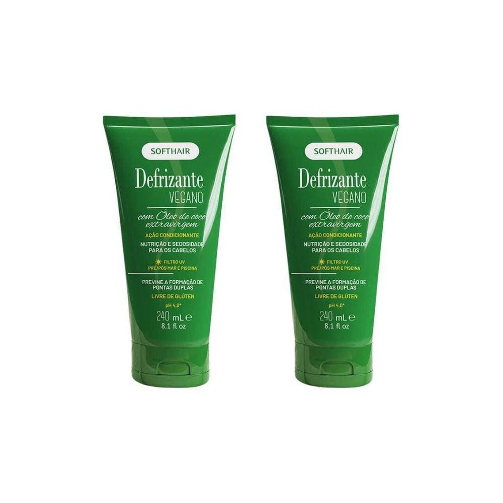 Defrizante Soft Hair 240Ml Vegano-Kit C/2Un