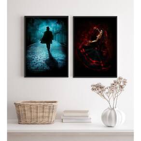 Kit 2 Quadros Umbanda Maria Padilha E Tranca Rua Das Almas