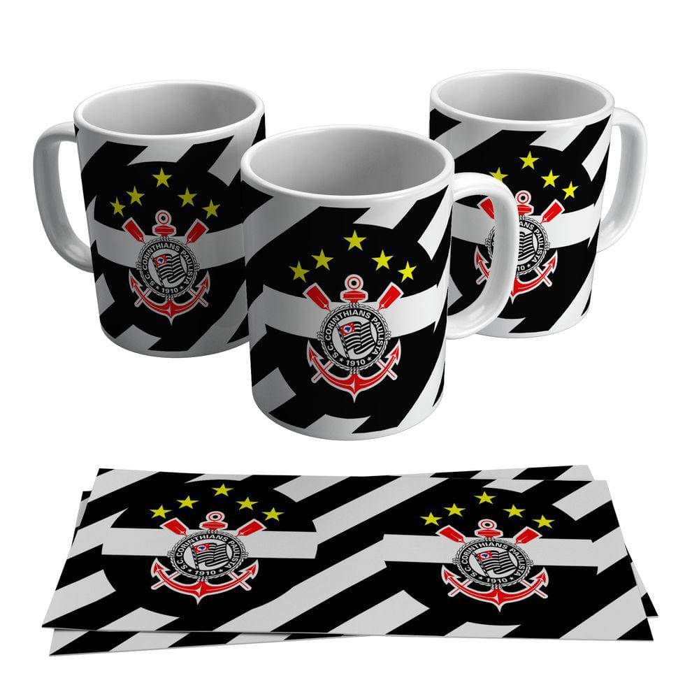 Caneca Corinthians Timão Escudo 325ml