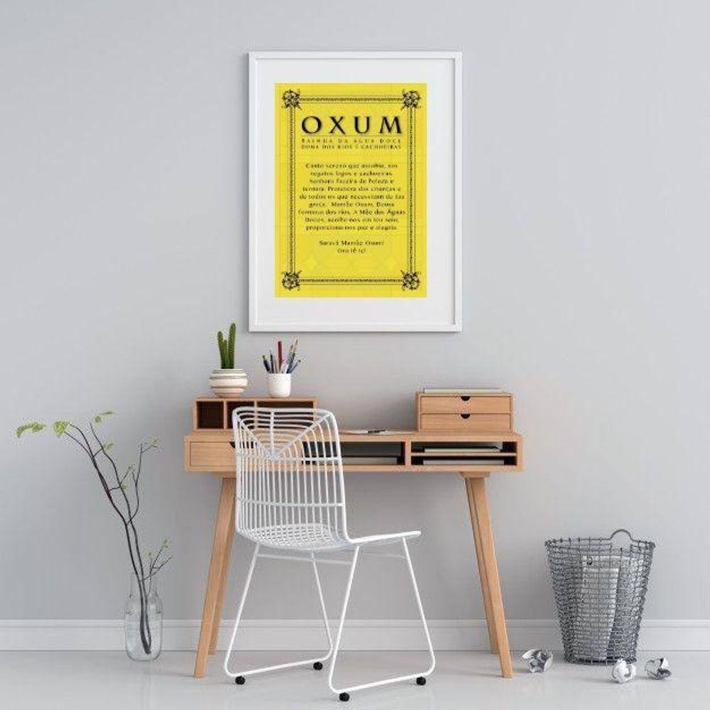 Quadro Decorativo Oração Oxum - 60X48Cm