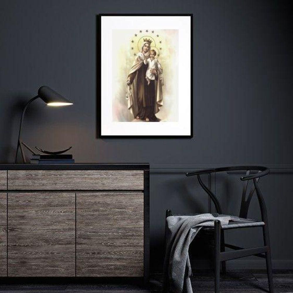 Quadro Decorativo Nossa Senhora Do Carmo - 60X48Cm