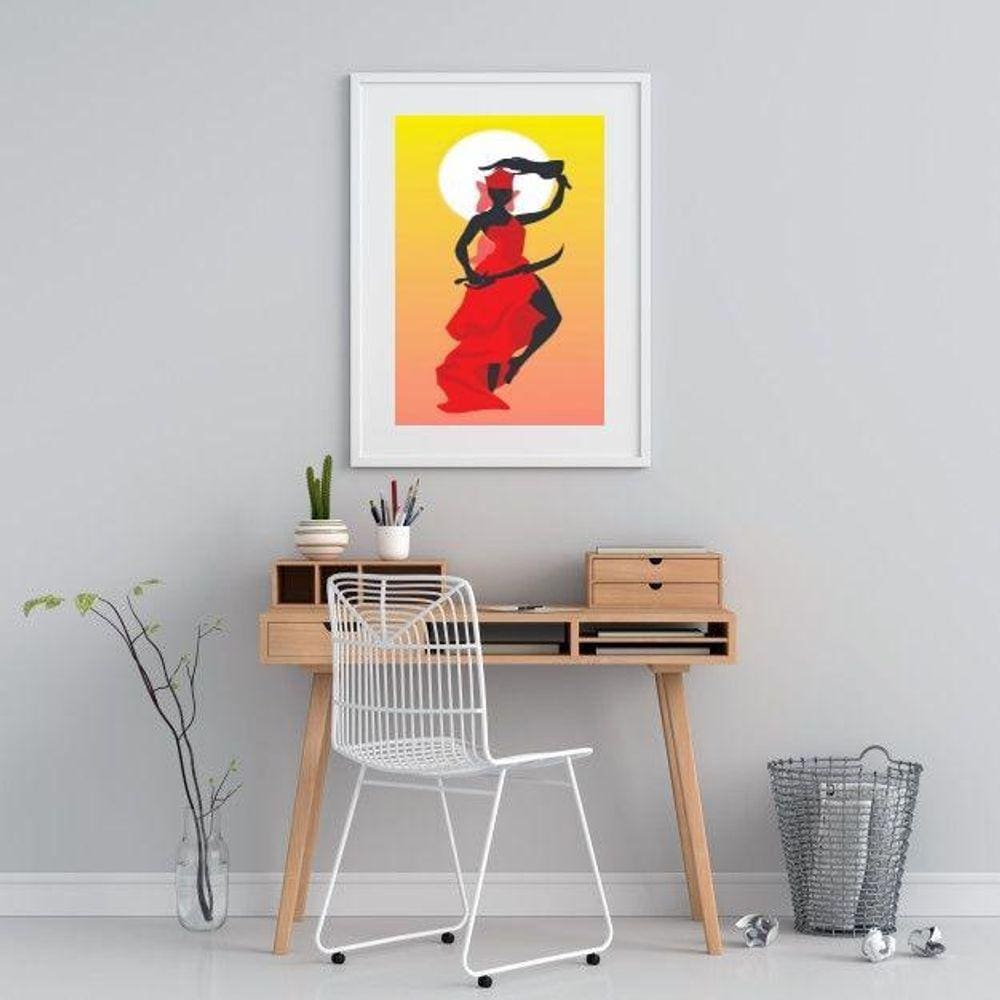 Quadro Orixá Iansã Candomblé - 60X48Cm