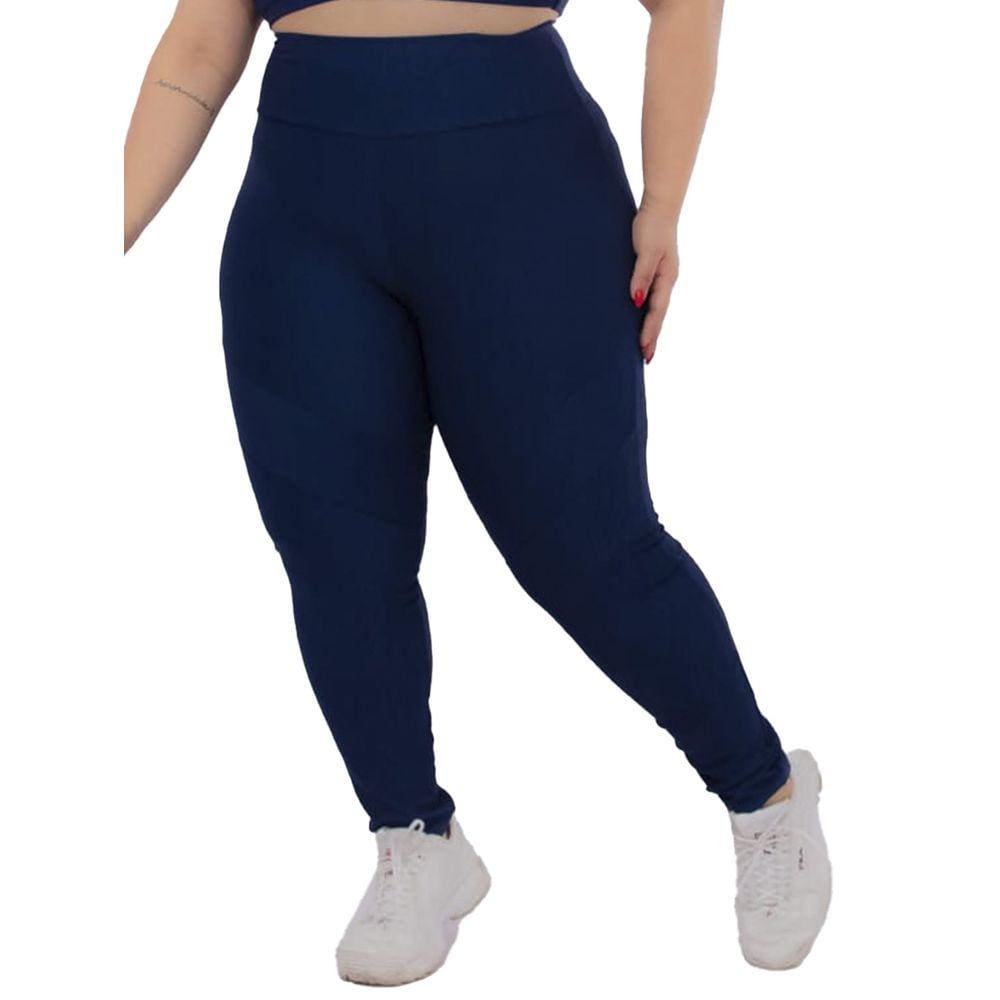 Calça Legging Feminina Plus Size G1 G2 G3 G4 Suplex Costura Reforçada Donna Martins