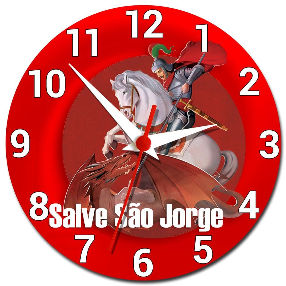 Relógio de Parede São Jorge Decoração