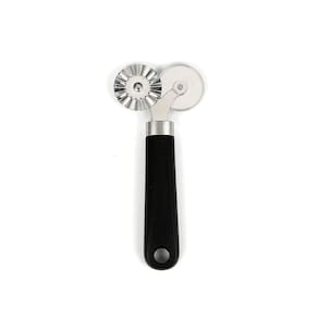 Cortador De Massa Duplo Pastel Pizza Carretilha Em Inox