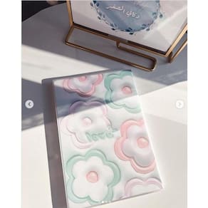 Caderno Flowers Kawaii Com 60 Folhas Pautada