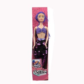 Boneca Sereia Encantada Com Lantejoula Magica
