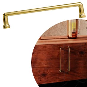 Puxador Norbello IL 1740 - Ouro Real - 160MM
