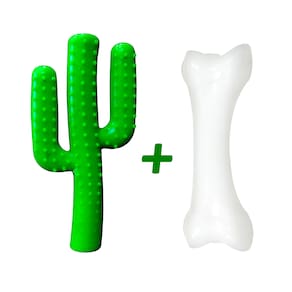 Kit Mordedores Ultra Resistentes Cães Texas e Osso Ultra G