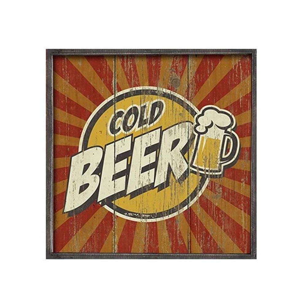 Quadro Em Mdf Bbq 30 X 30 X 4 Cm Qd6680