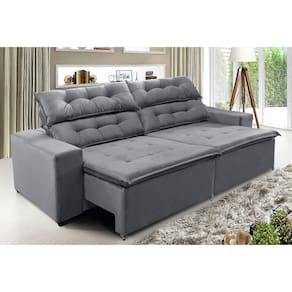 Sofá Concepit 290cm Retrátil Reclinável com Molas espirais - WS estofados