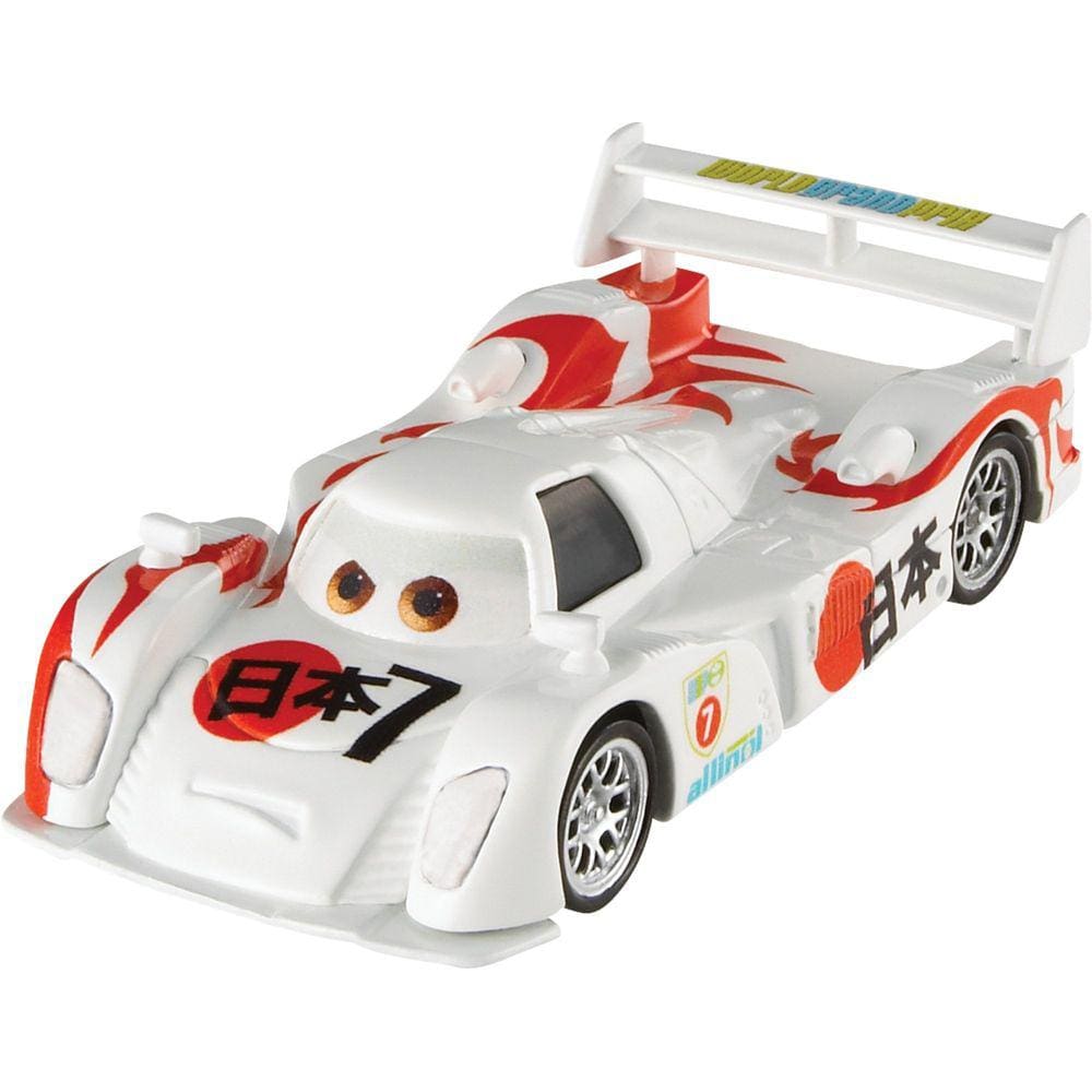 Brinquedo Disney Cars Shu Todoroki em escala 1:55 para crianças a partir de 3 anos
