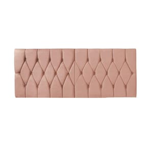 Cabeceira Painel Dubai Deluxe Estofada Queen Size Rosé - 1,60 metros