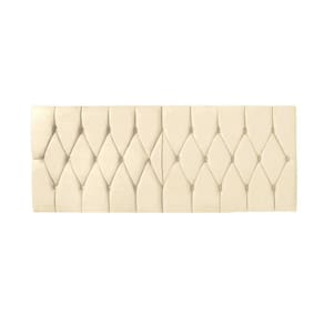 Cabeceira Painel Dubai Deluxe Estofada Queen Size Areia - 1,60 metros