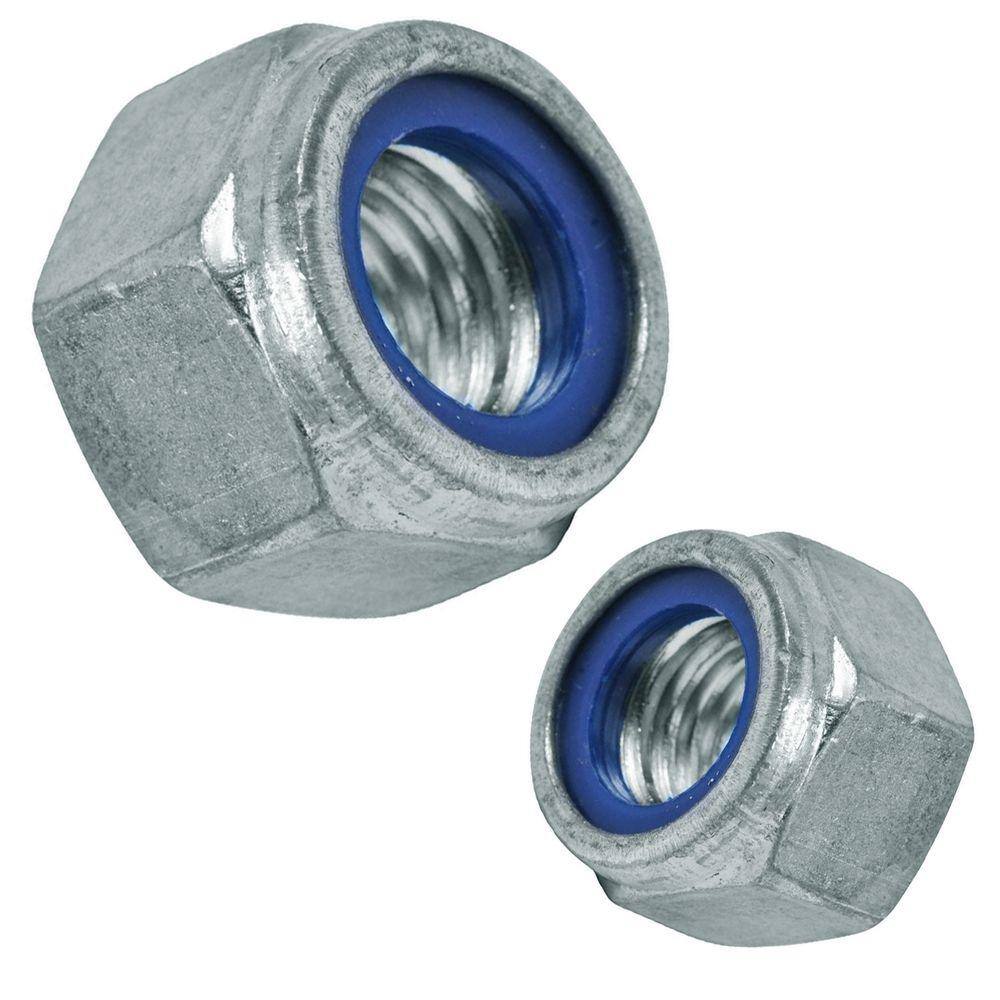 Porca Auto Travante M16 Parlock Nylon Din 982 Zinco - 50Un