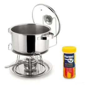 Le Réchaud 8,2 L Difusor Calor Inox Forma 5pçs + Queimador