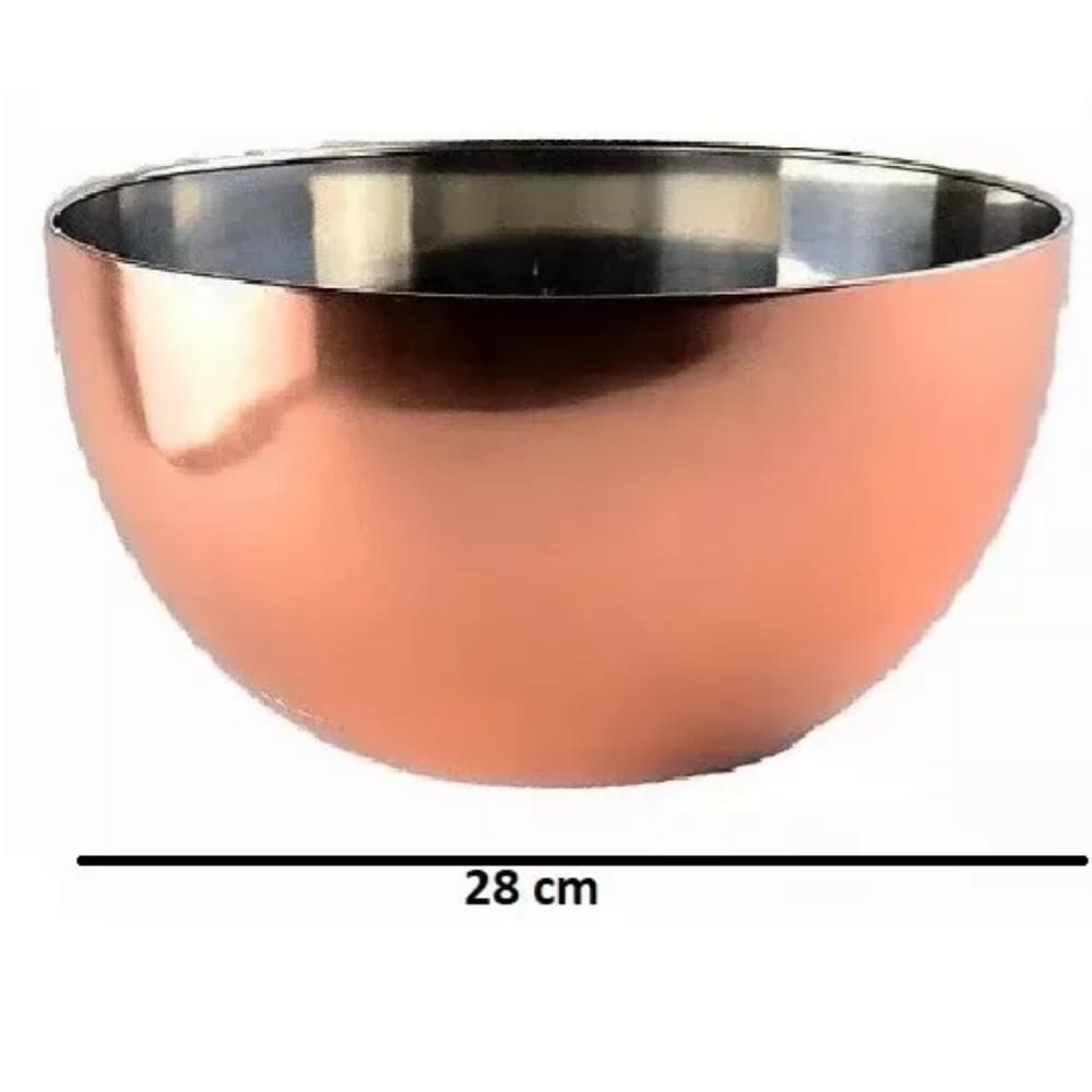 Bowl Inox Bronze 28 Cm Mimo