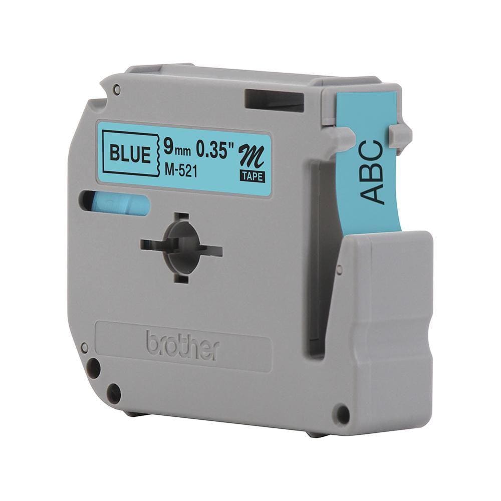 Fita Brother M-521 9mm Preto/Azul